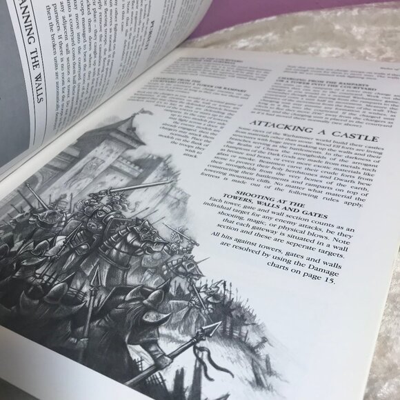 Vintage Warhammer Siege Supplement Rulebook Games Workshop 1998 Rare Retro Book - Picture 12 of 12